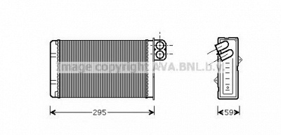 AVA QUALITY COOLING pea6240 -  Теплообменник, отопление салона